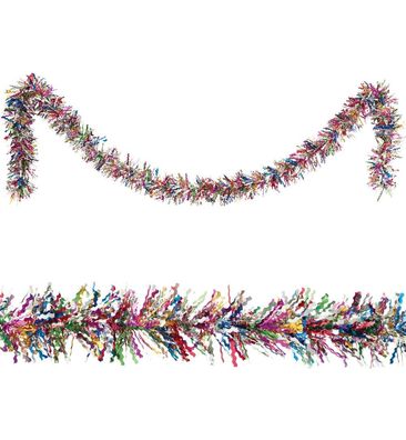 narrenwelt Girlande bunt Deko Boa universal festlich Girlande mit Glanz 2 mtr. DEKO