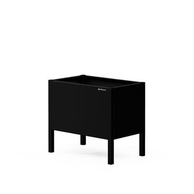 Kleine schwarze Blumenkübelverkleidung aus Metall: DAISY 400 x 350 x 250 mm