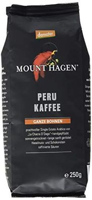 Mount Hagen Peru Ganze Bohne Kaffee Demeter 250g