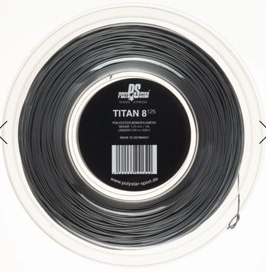 Polystar Titan 8 200 m 1,25 mm Saitenrolle Tennissaite