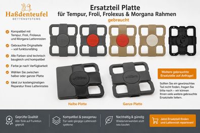 Platte Tempur Froli Frolexus Morgana Rahmen gebrauchtes Ersatzteil