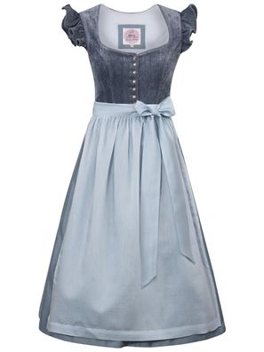 Dirndl Hochwinkel 70cm Länge himmelblau