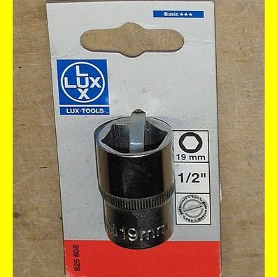 Lux - Sechskantnuss - 1/2" - 19 mm - Neu mit Lagerspuren