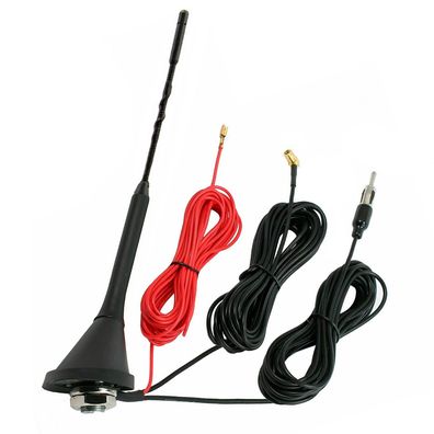 A82C Bolwins DAB Antenne AM FM Dachantenne DAB+ Autoantenne Verstärker SMB Patch DIN
