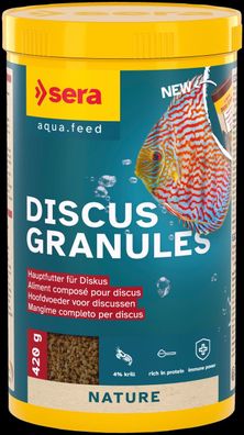 Sera Discus Granules Nature 1000ml - Hauptfutter für Diskus sinkendes Granulat