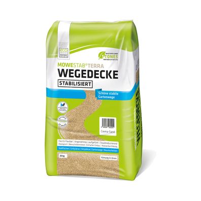 Stones MOWESTAB® TERRA 0-8 mm crema-sand 25kg - Variation: 1 Sack 25 kg