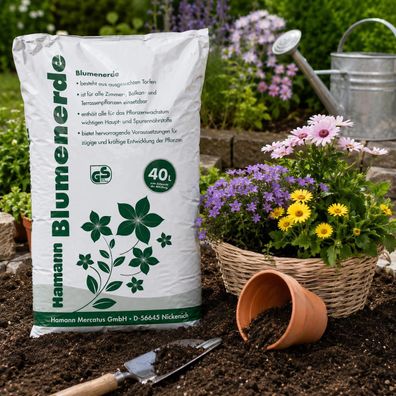 Hamann Aktions-Blumenerde 40l - eine praktische Grundlage für kräftiges