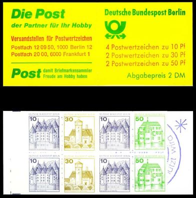 BERLIN Markenheftchen Nr MH 11aoZ postfrisch S393A22