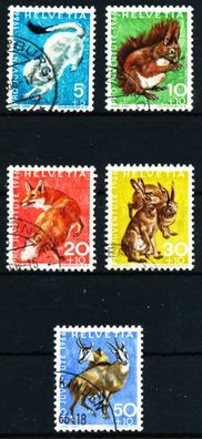 Schweiz PRO Juventute Nr 845-849 gestempelt X54B906