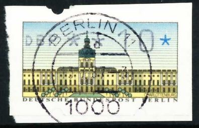 BERLIN ATM 1987 Nr 1-010 zentrisch gestempelt Briefstück X636ABA
