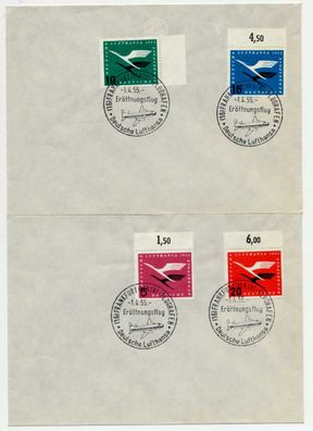 BRD 1955 Nr 205-208 Eröffnungsflug FFM X73EEEA