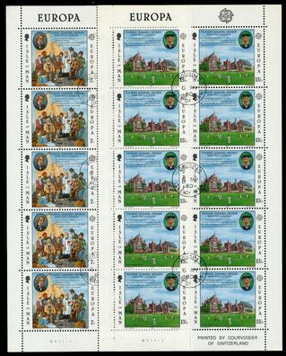 ISLE OF MAN Nr 164KB-165KB zentrisch gestempelt Kleinbg S00951A