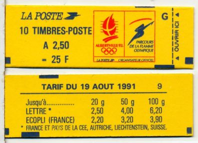 Frankreich Markenheft Nr MH 2860-G postfrisch X840E3A