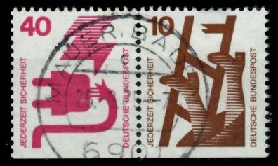 BRD BUND Zusammendruck Nr W48 zentrisch gestempelt WAAGR PAA X96D946