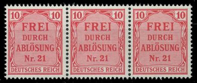 D-REICH DIENST Nr 4 postfrisch 3ER STR X86F3AA