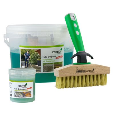 OSMO Holzentgrauer Kraft-Gel - Gebinde: 2,5L (mit Terrassen-Reinigungsbü