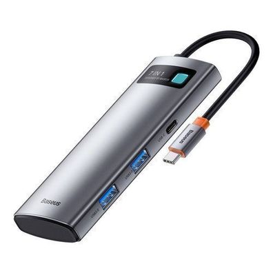 Baseus Metal Gleam Serie - 7-in-1 USB-C HUB, HDMI & Kartenleser, PD Schnellladun