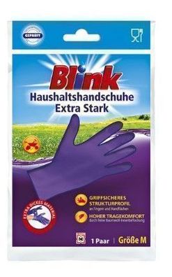Hochwertige Vielzweck-Gummihandschuhe Violett Groesse M, 1 Paar
