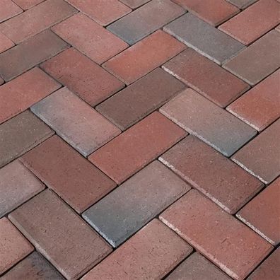 Wienerberger Pflasterklinker PK - Farbe: PK Rotblaubunt 200x100x45 mm