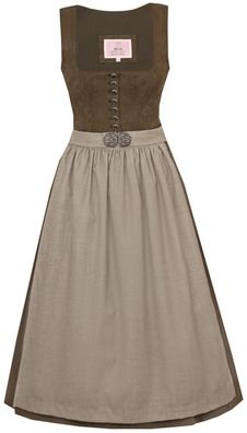 Dirndl Untersteinach 75cm Länge waldgrün - Größe: 36