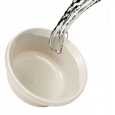 KADAX Matte Schüssel, Universalschüssel aus Kunststoff, Rund, Creme, 2L
