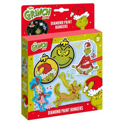 der Grinch-Anhänger mit Diamantfarbe, 5 Stück, darunter 1100 Diamanten | 2 Stk