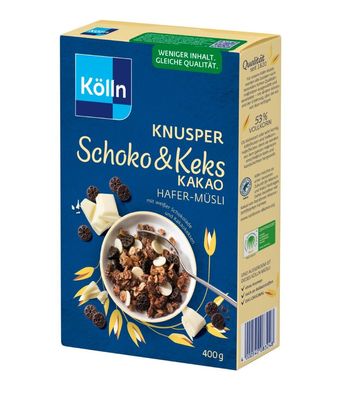Kölln Knusper Schoko & Keks Kakao Hafer-Müsli (400 g)
