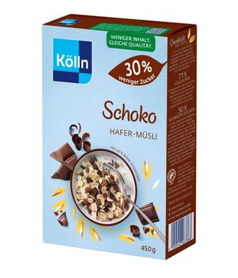 Kölln Schoko Hafer-Müsli 30 % weniger Zucker (450 g)