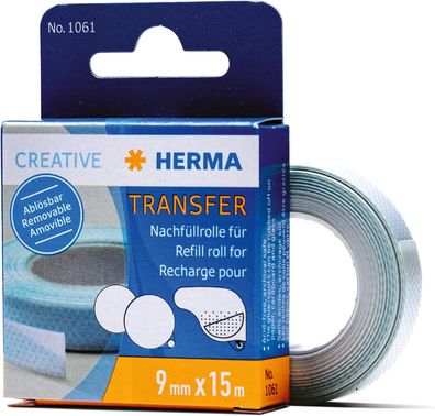 HERMA 1061 Kleberoller Nachfüllkassette doppelseitig ablösbar, 15 m, selbstklebende K
