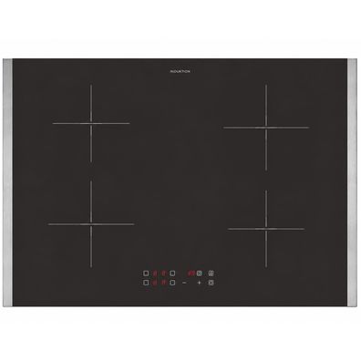 Oranier Induktionskochfeld 80cm Matt Touch 4fach Booster Edelstahl Seitenleisten