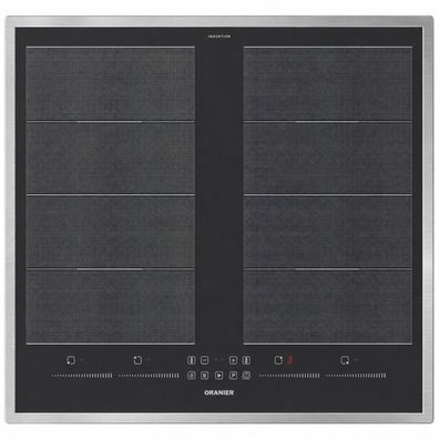 Oranier Flächen Induktionskochfeld 60 cm Matt Slider Edelstahlrahmen 4er Booster