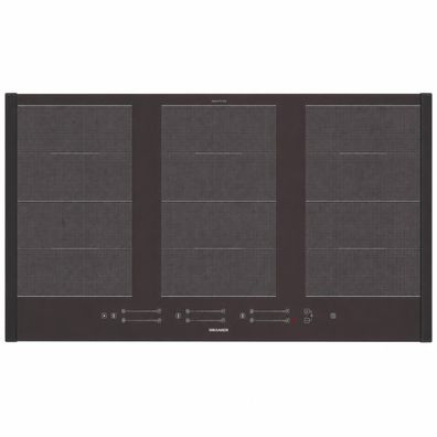 Oranier Flächen Induktionskochfeld 90 cm Matt Slider Booster & schwarze Leisten