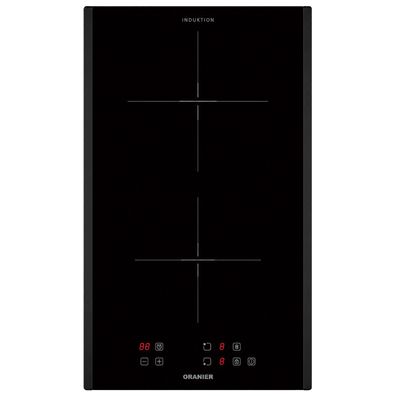 Oranier Induktionskochfeld 30 cm Booster Touch Control & schwarze Seitenleisten