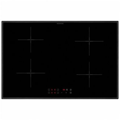 Oranier Induktionskochfeld 80 cm Touch 4-fach Booster 4 Zonen & schwarzer Rahmen