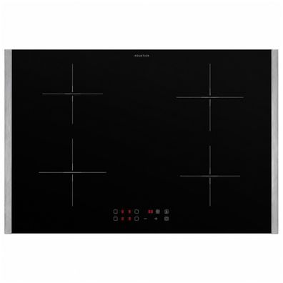 Oranier Kochfeld Induktion 80 cm Touch 4fach Booster, 4 Zonen, Edelstahl Leisten