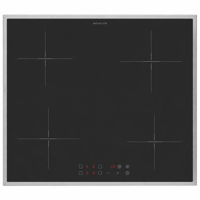 Oranier Induktionskochfeld 60 cm Touch 4-fach Booster 4 Zonen & Edelstahl Rahmen