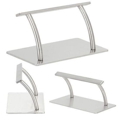 Friseurstuhl rutschfeste Basis silber Flat Superior XL