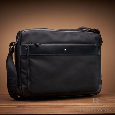 Montblanc Leather Goods Nightflight Zip Top Messenger Detachable Pocket 118250