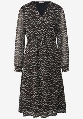 Street One Chiffonkleid mit Smokdetails