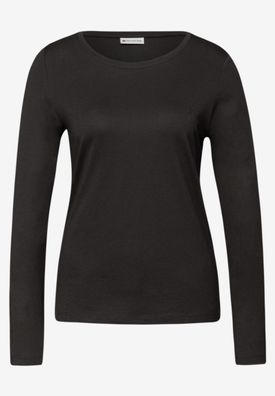 Street One Basic Rundhalsshirt langarm