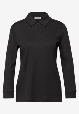 Street One Basic Polo Shirt langarm
