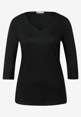 Street One Shirt Style Ada mit Herzausschnitt 3/4