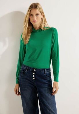 CECIL Langarmshirt mit Stehkragen
