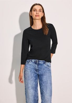 CECIL Basic 3/4 Arm Shirt mit Rundhals