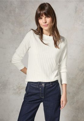 CECIL Basic Shirt mit Rippe