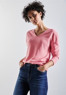 Street One Kuscheliges V-Neck Shirt
