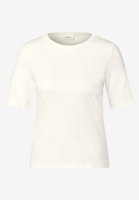 Cecil Basic Rippstruktur T-Shirt