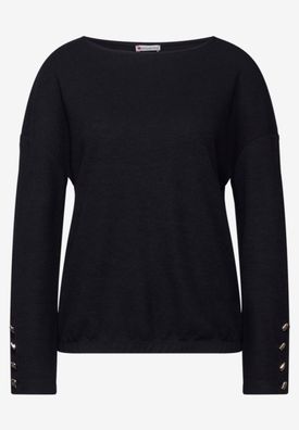 Street One 3/4 Arm Strickshirt mit Knöpfen