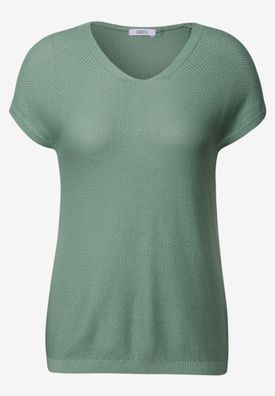 Cecil Strickkurzarmshirt v-neck