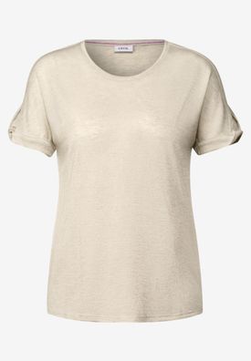 Cecil Leinen-Look Glitzer-Shirt